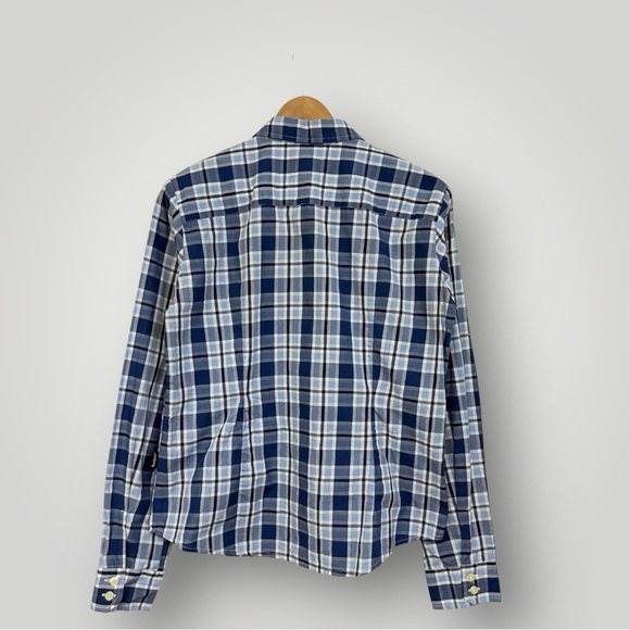 BARBOUR Plaid The Ledies Button down Shirt Sz 8 - Picture 4 of 10